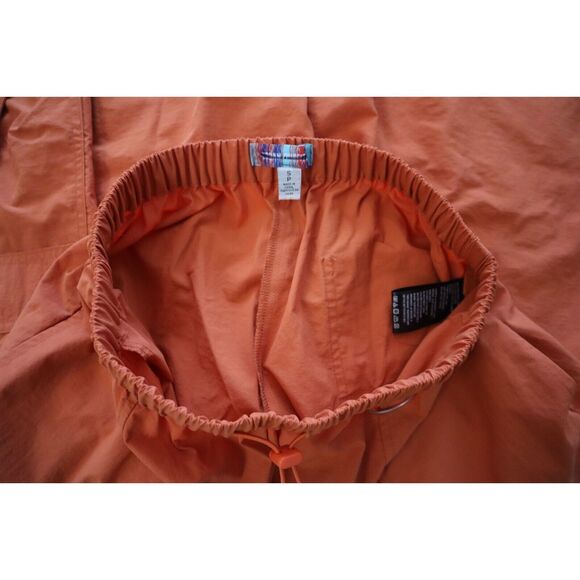 Urban Outfitters OB155556 Women's Sz S Burnt Orange Parachute Jogger Cargo Pants - Picture 4 of 10
